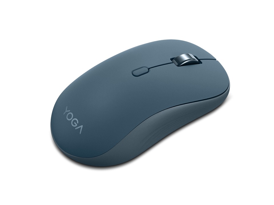 Lenovo Yoga Bluetooth Silent Mouse Tidal Teal מבט צד