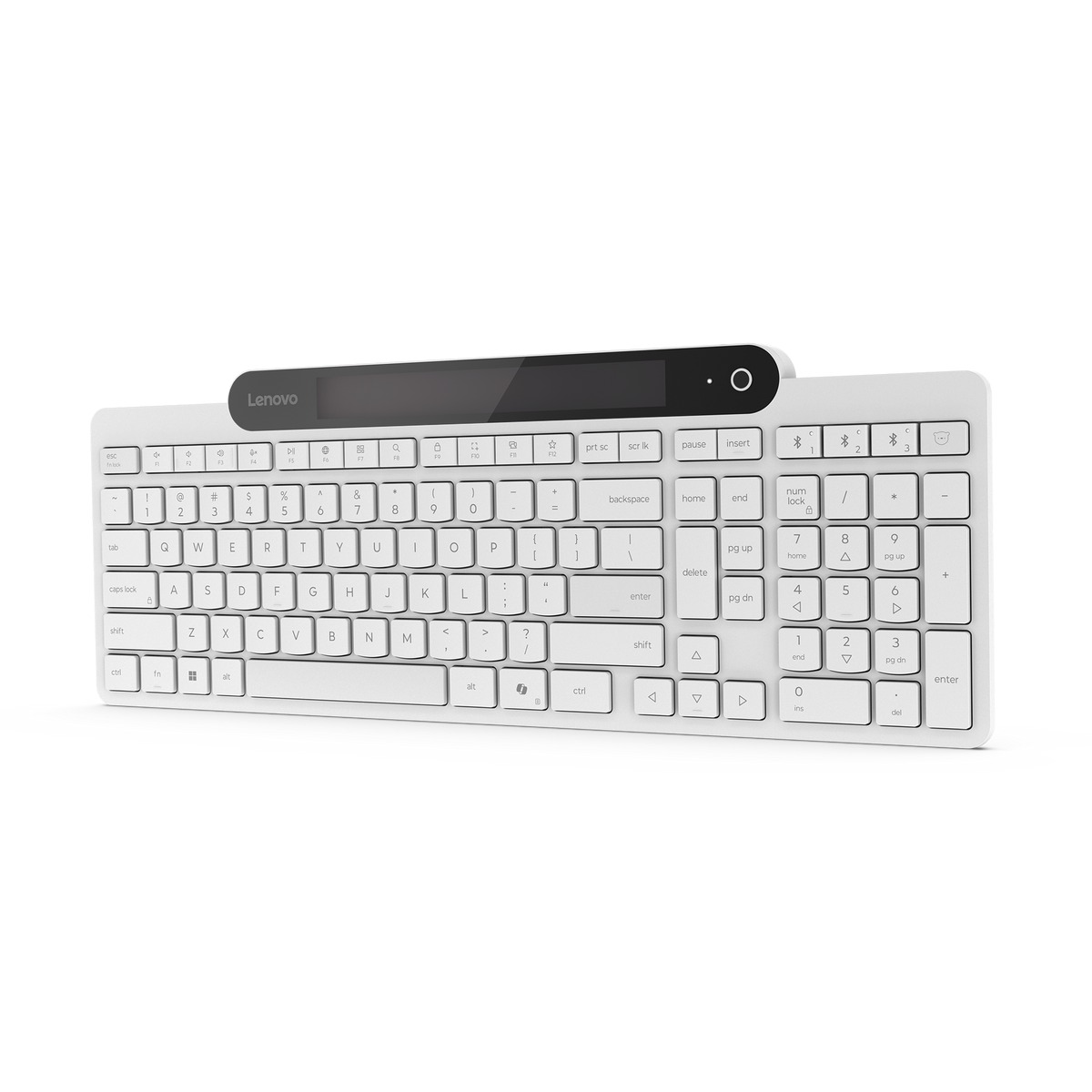 Lenovo 800 Self-Charging Bluetooth Keyboard White מבט נוסף