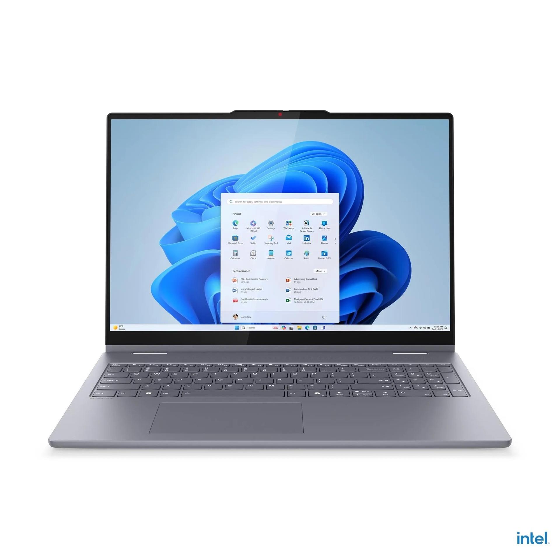 Lenovo IdeaPad 5 2-in-1 16IAL10 Luna Grey - front view