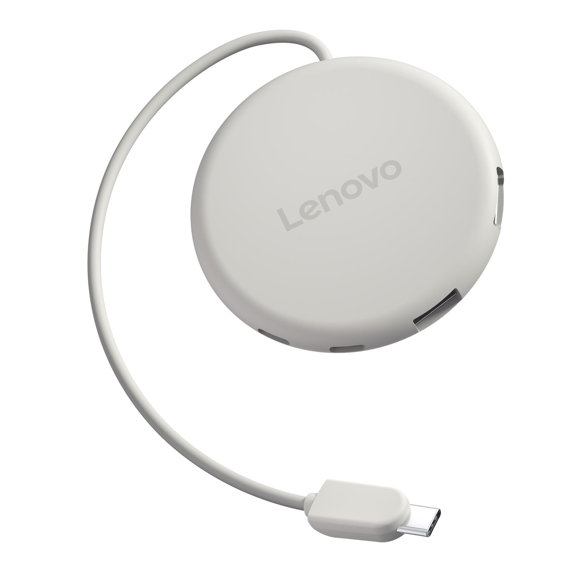Lenovo Slim USB-C 3.2 Hub מבט צד