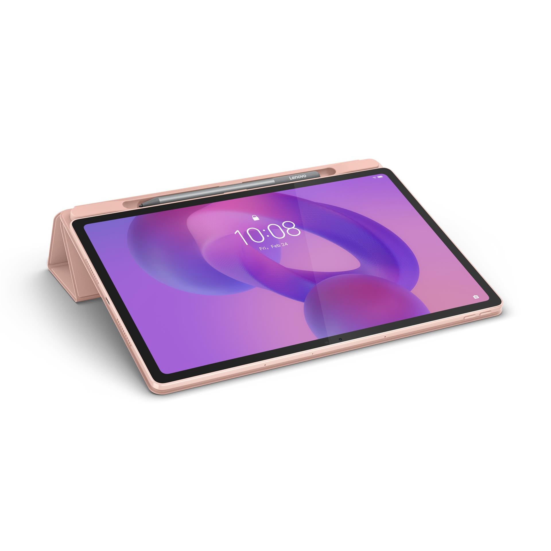 Lenovo Folio Case for Idea Tab Plus Sand Rose מבט צד