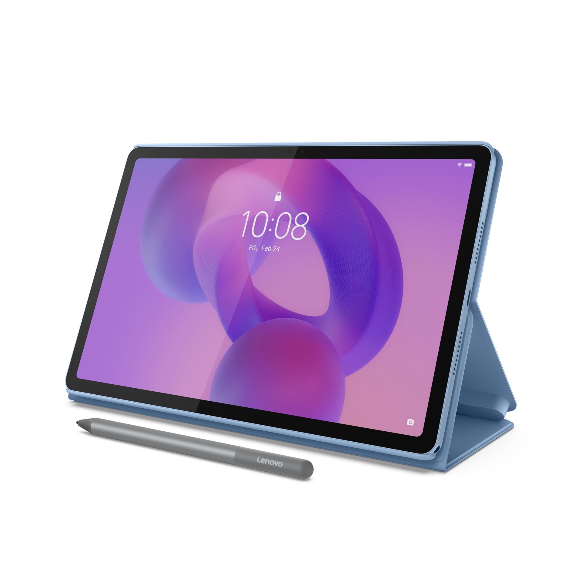 Lenovo Idea Tab Folio Case Polar Blue מבט צד
