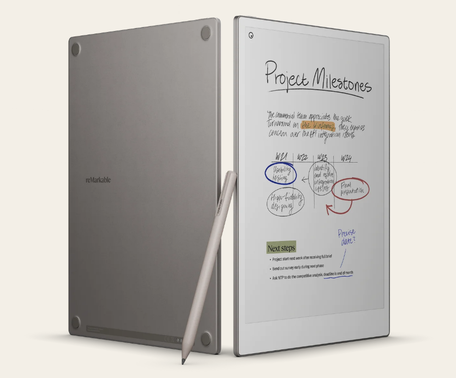 ערכת כתיבה דיגיטלית reMarkable Paper Pro