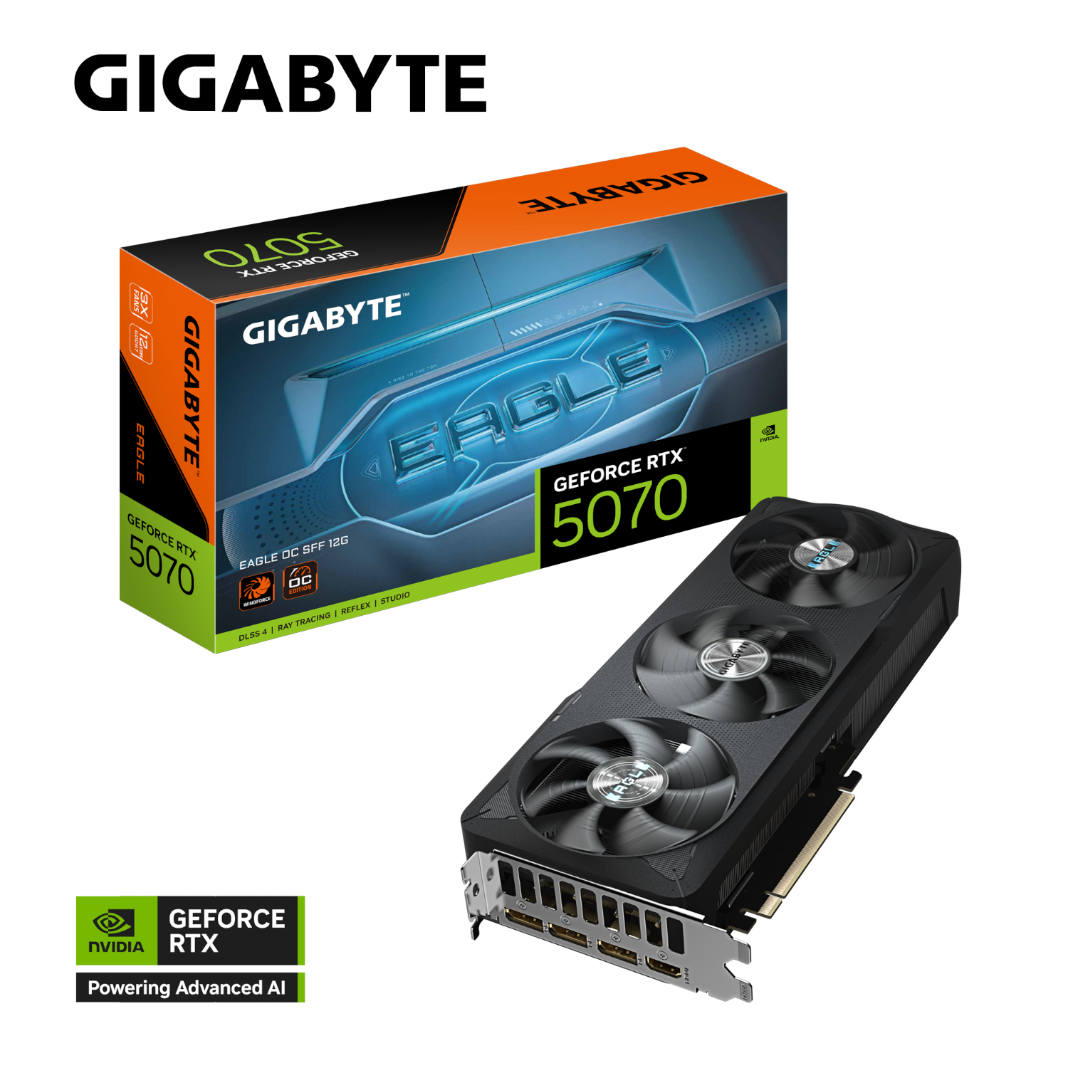 כ.מסך GIGABYTE GeForce RTX 5070 EAGLE OC SFF 12G